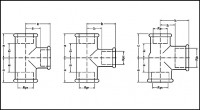 T-kus 90°   2,5 x6/4  Č.130 POZINK, FFF závity vnitřní   6130253204